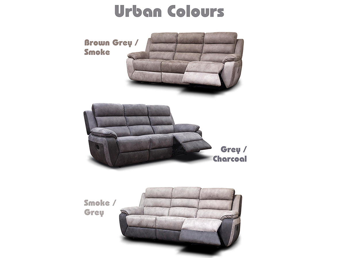 Urban 3 Seater Reclining Sofa 3